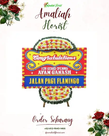 Sewa Papan Bunga Melak